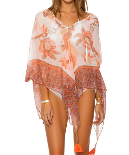 Crop Tassel Poncho Coverup