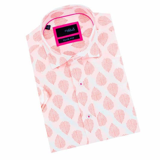 Neon Breeze Linen Short Sleeve Shirt