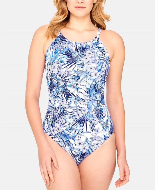 Printed One Piece Swimsuit