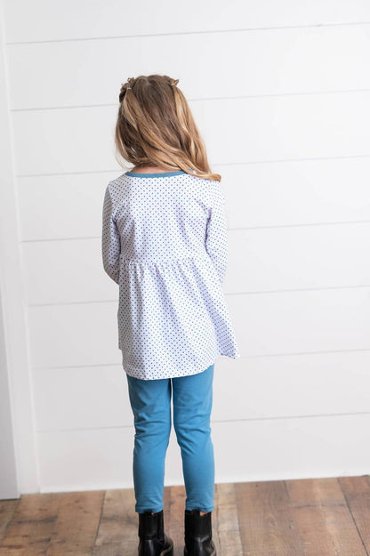 Girl's Polka Dot Chicken Pant Set