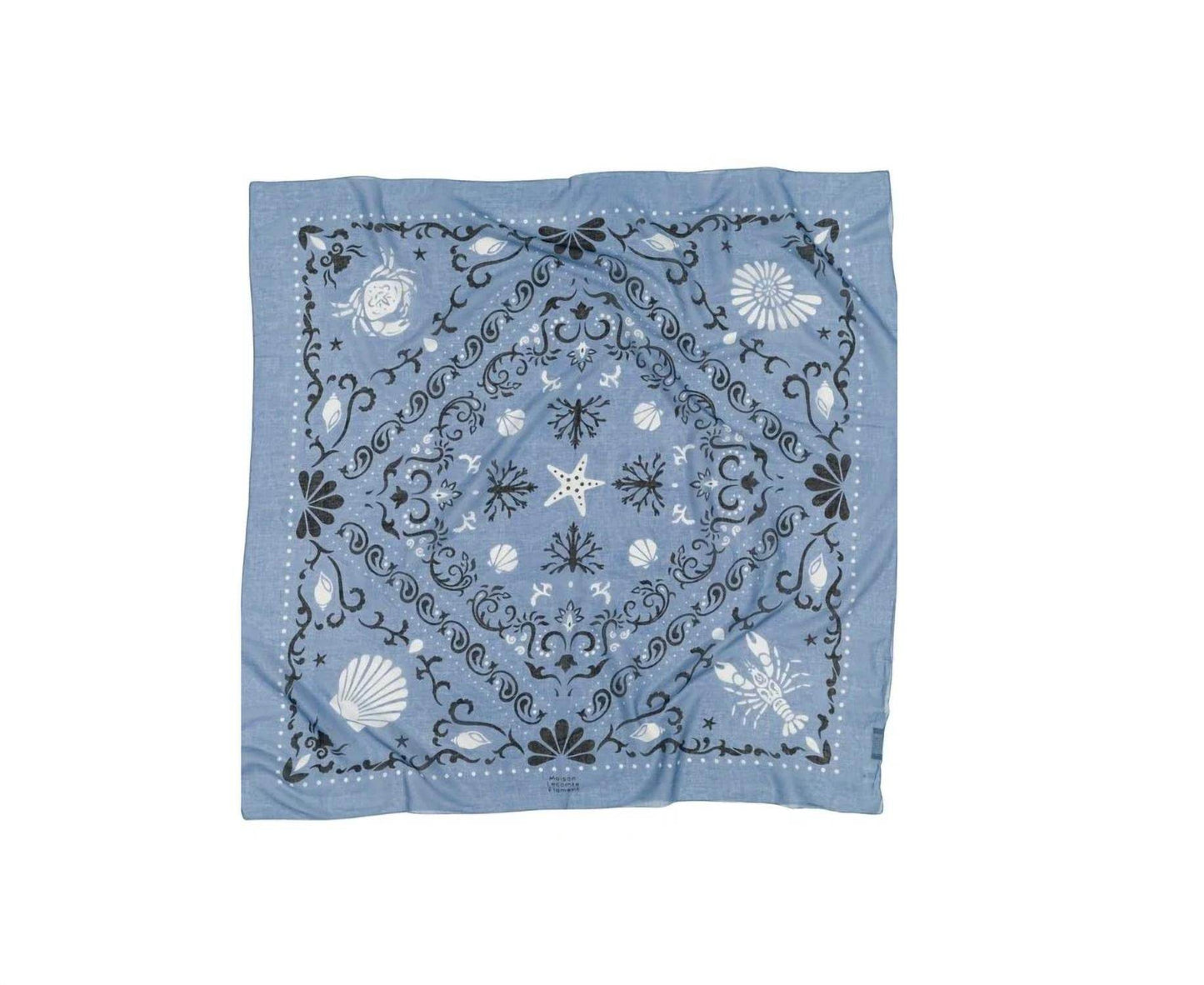Maison Lecomte Flament - Riviera Cotton Bandana Scarf - Rack Hunt -