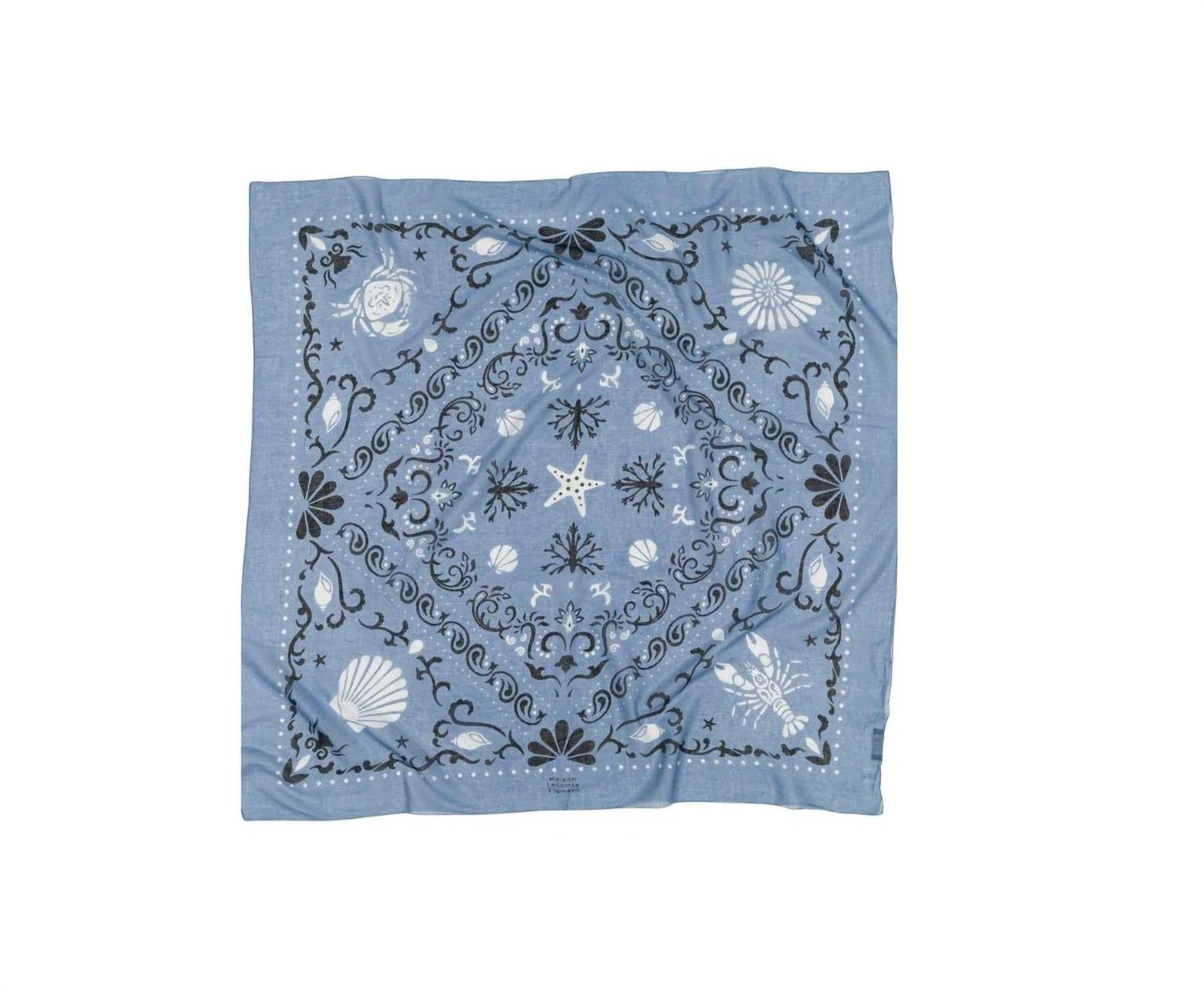 Maison Lecomte Flament - Riviera Cotton Bandana Scarf - Rack Hunt -