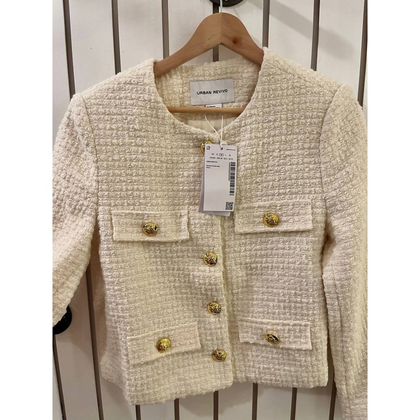 Multi-pocket Tweed Jacket