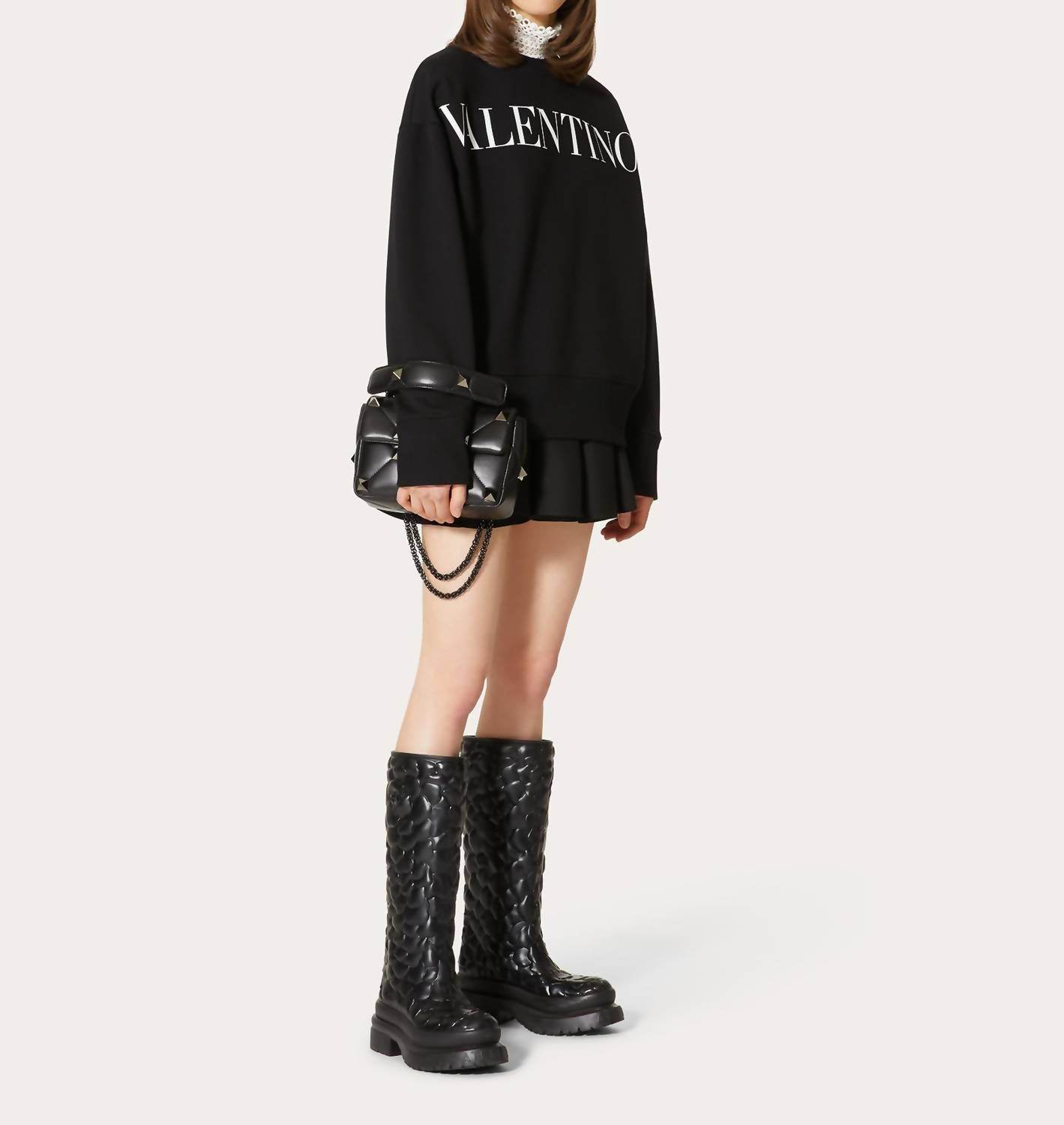 Valentino - Embroidered Jersey Sweatshirt - Rack Hunt