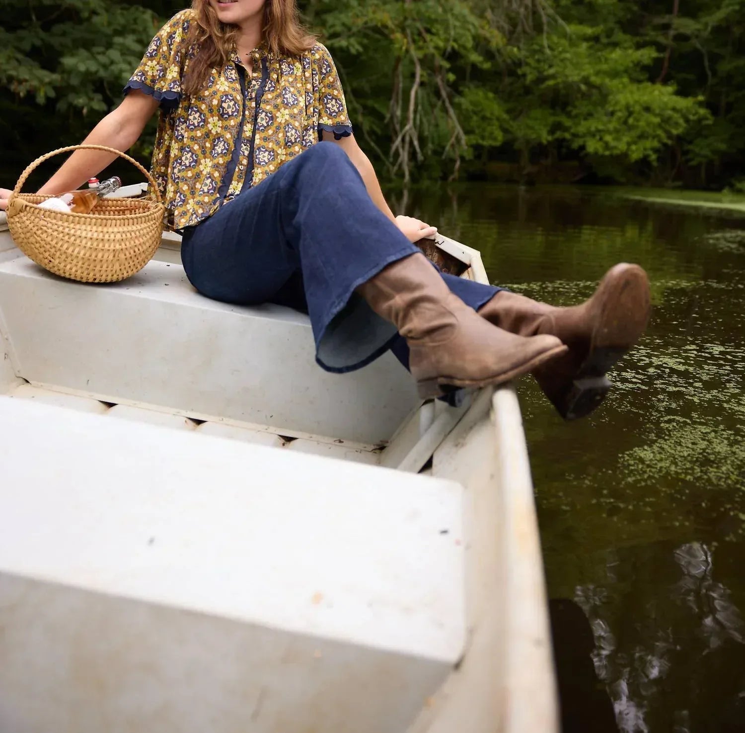 BROOKS AVENUE - Parham Button Front Gathered Blouse - Rack Hunt