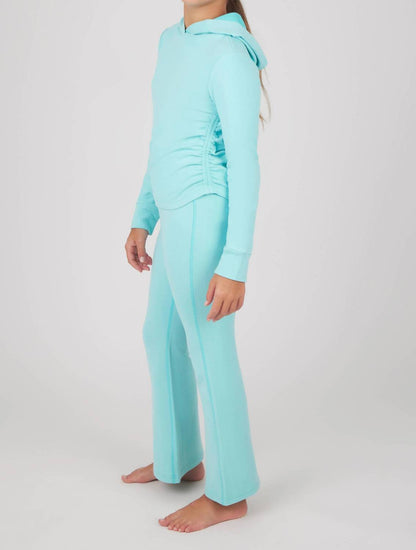 Girl's Hoodie And Flare Pant Set