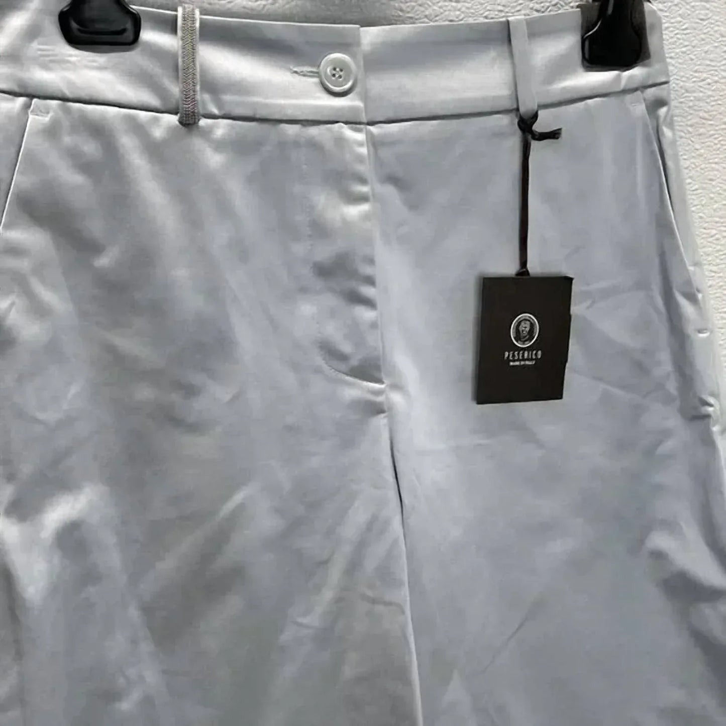 PESERICO - Women's Cotton Blend Satin Palazzo Pants - Rack Hunt