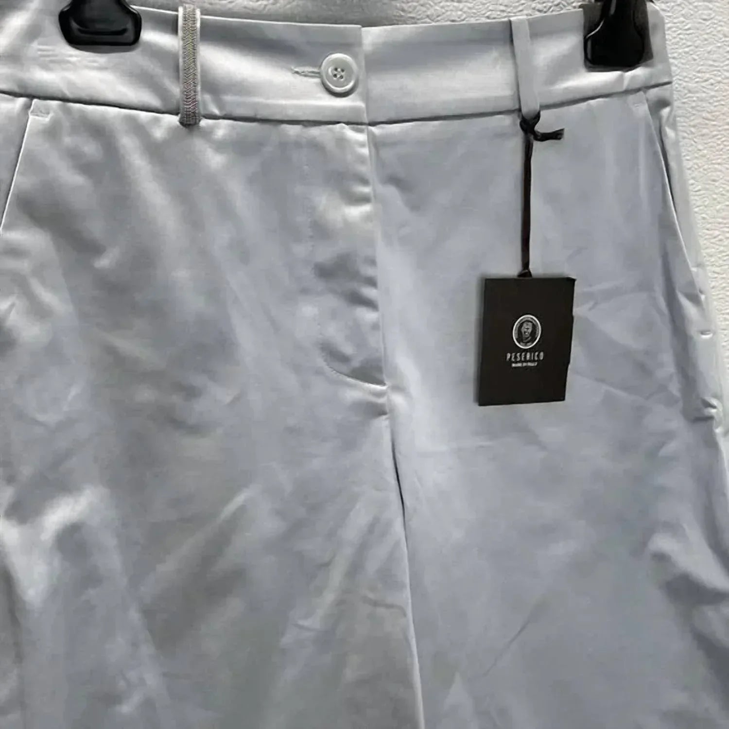 PESERICO - Women's Cotton Blend Satin Palazzo Pants - Rack Hunt