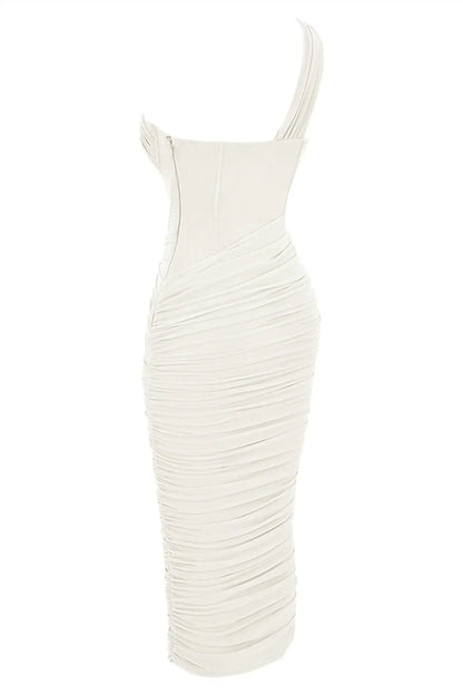 House of CB - Valentina Asymmetric Cutout Midi Dress - Rack Hunt