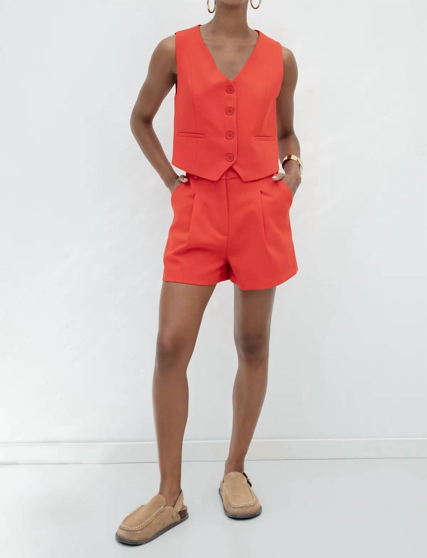 Button-up Tailored Vest