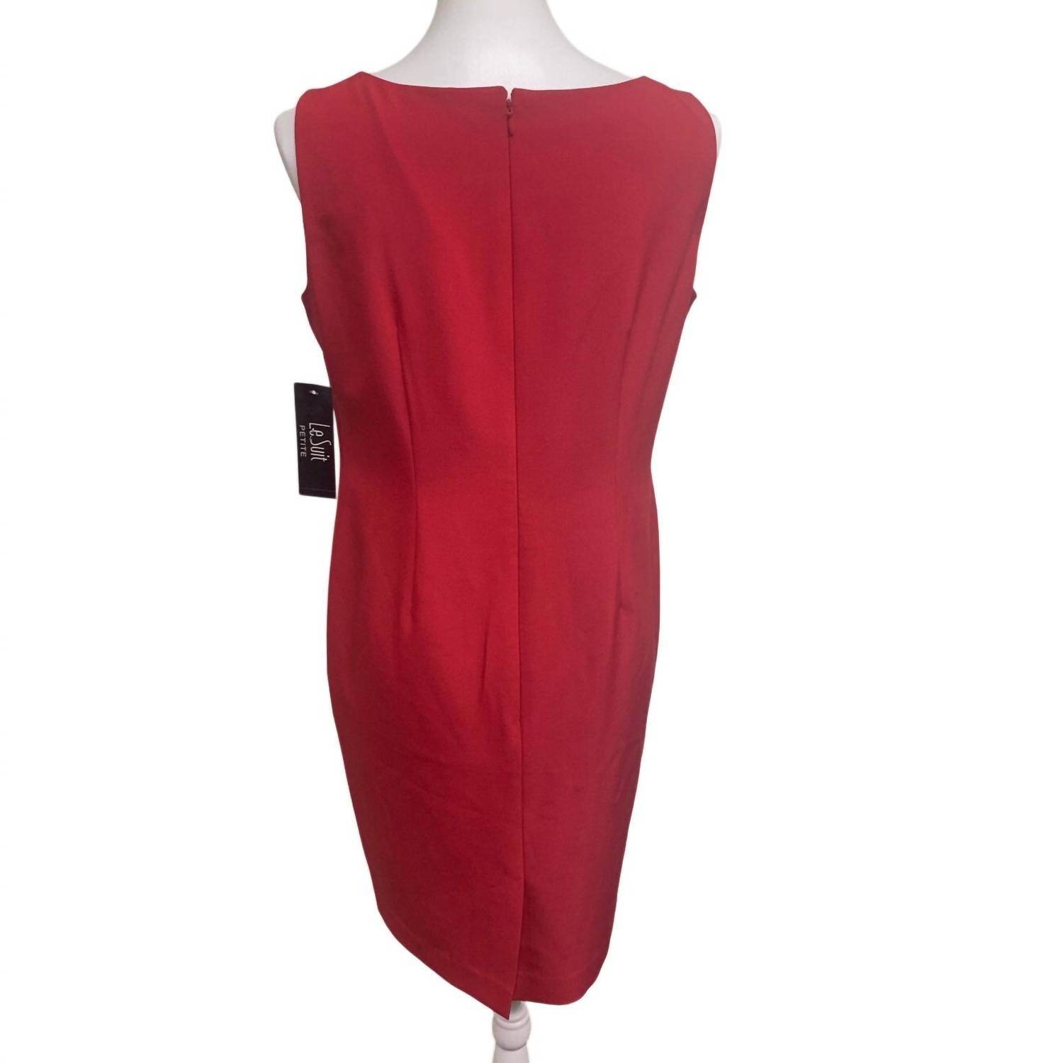 Le Suit - Women's Sleeveless Fitted Career Midi Dress - Rack Hunt -