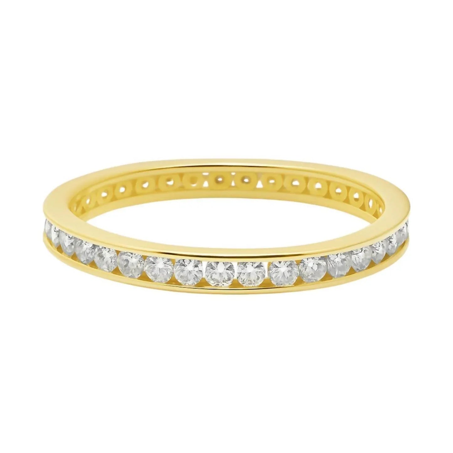 Allyanna Gifts - Women's Moissanite Pave 1.6 CT Eternity Band - Rack Hunt