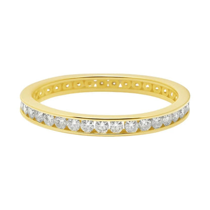 Allyanna Gifts - Women's Moissanite Pave 1.6 CT Eternity Band - Rack Hunt