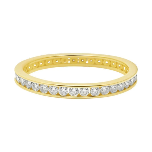 Allyanna Gifts - Women's Moissanite Pave 1.6 CT Eternity Band - Rack Hunt