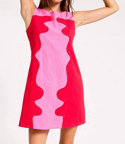 Celine Wavy Shift Dress