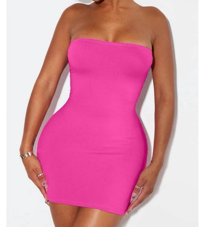 Make Time For Me Fitted Stretch Mini Tube Dress