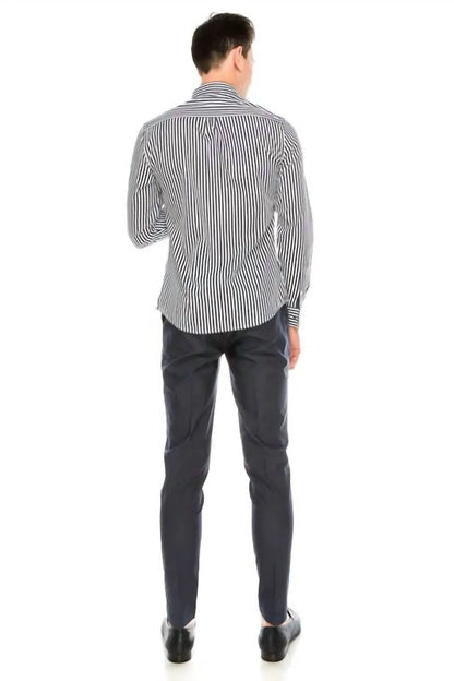 Bizzo Men - Striped Button Up Shirt - Rack Hunt