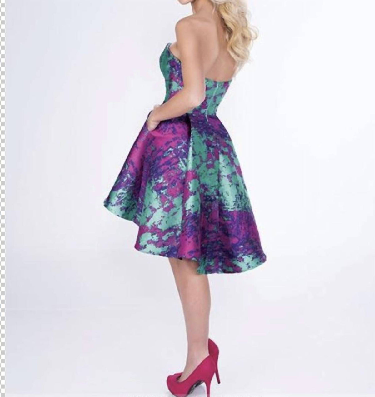 Strapless High-low Dress