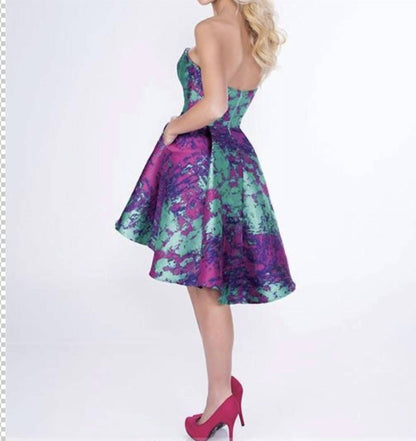 Strapless High-low Dress