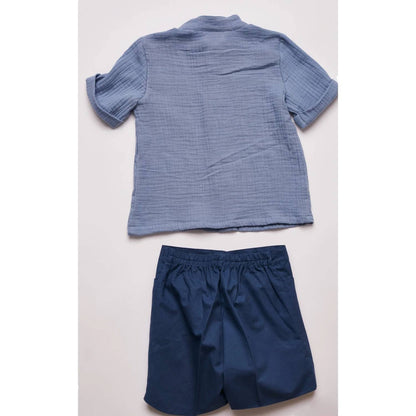 Kid's Cotton Blend Shorts Set