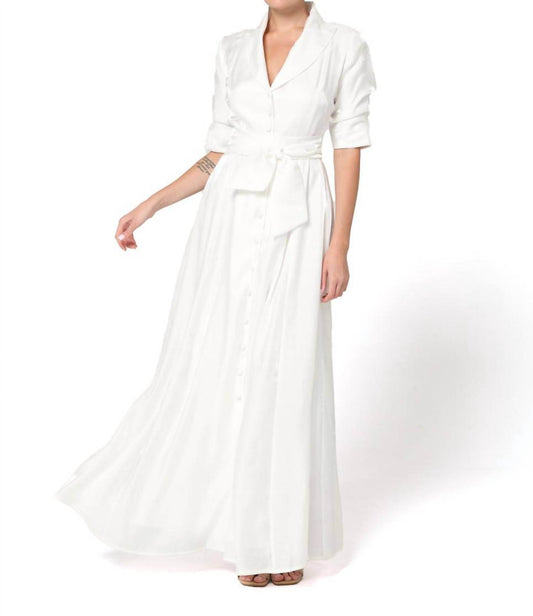 Baruni - Amara Shimmery Collar Maxi Dress - Rack Hunt -