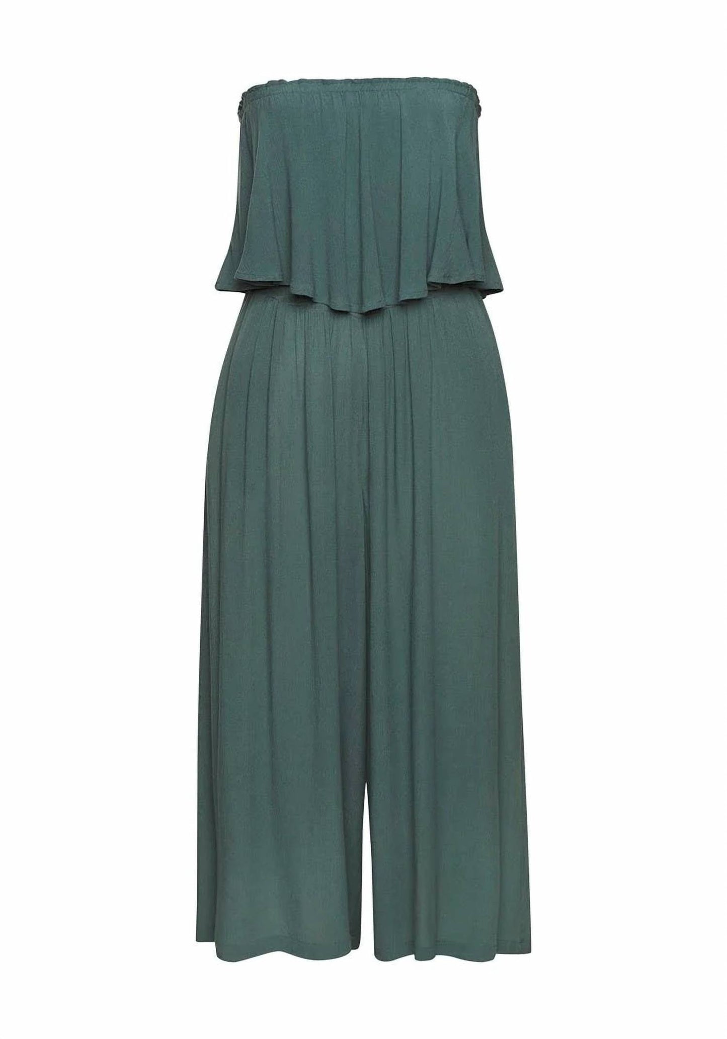 Flowy Strapless Culotte Jumpsuit