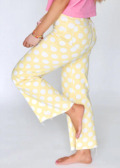 Daisy Dot Denim Pants