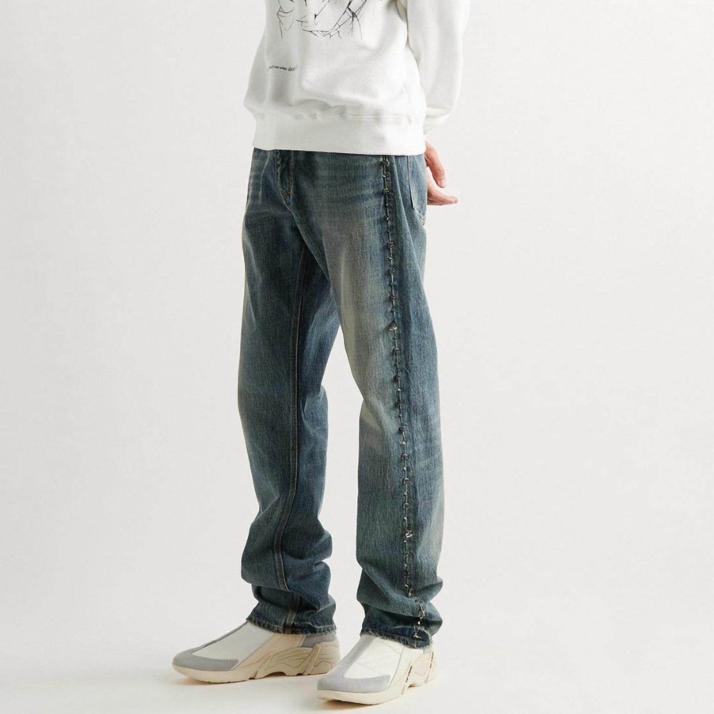 Raf Simons - Men's Cylon 22 Quilted Nylon Leather Boot - Rack Hunt -