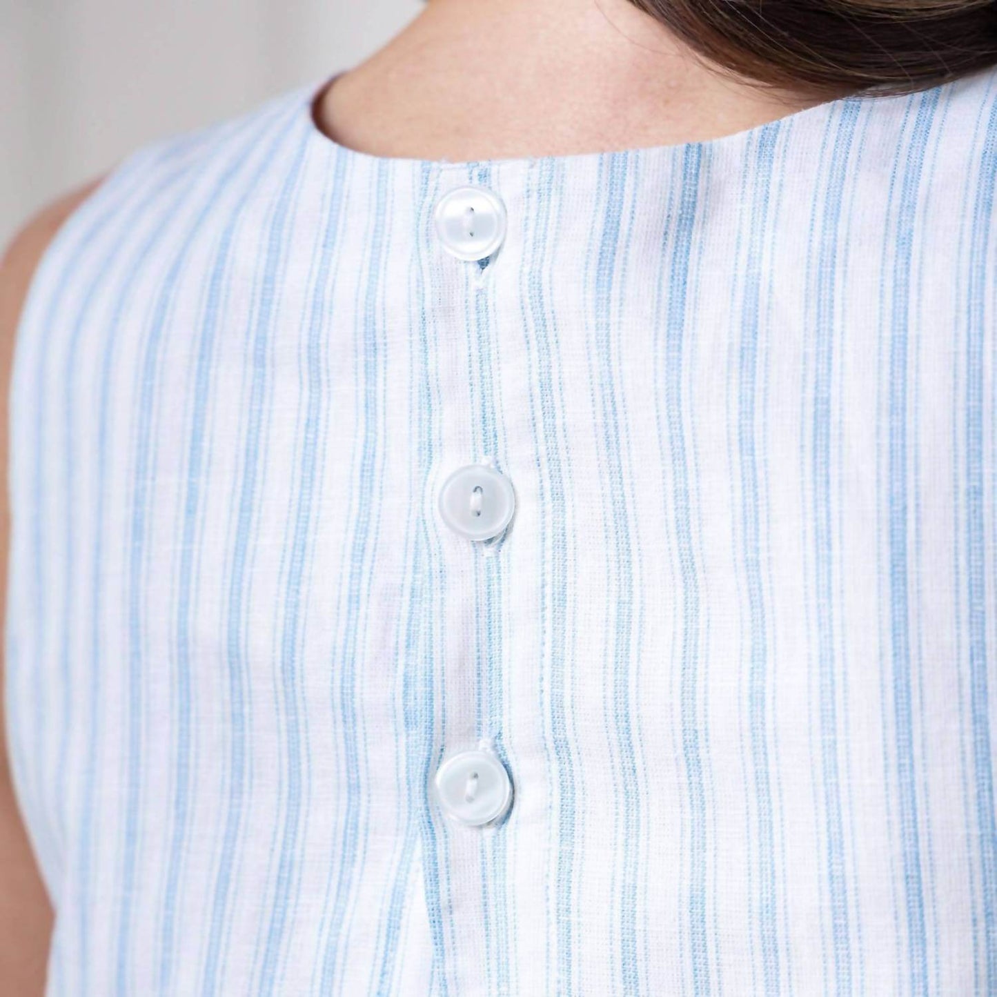 Hope & Henry - Open Back Organic Cotton & Linen Sundress - Rack Hunt -