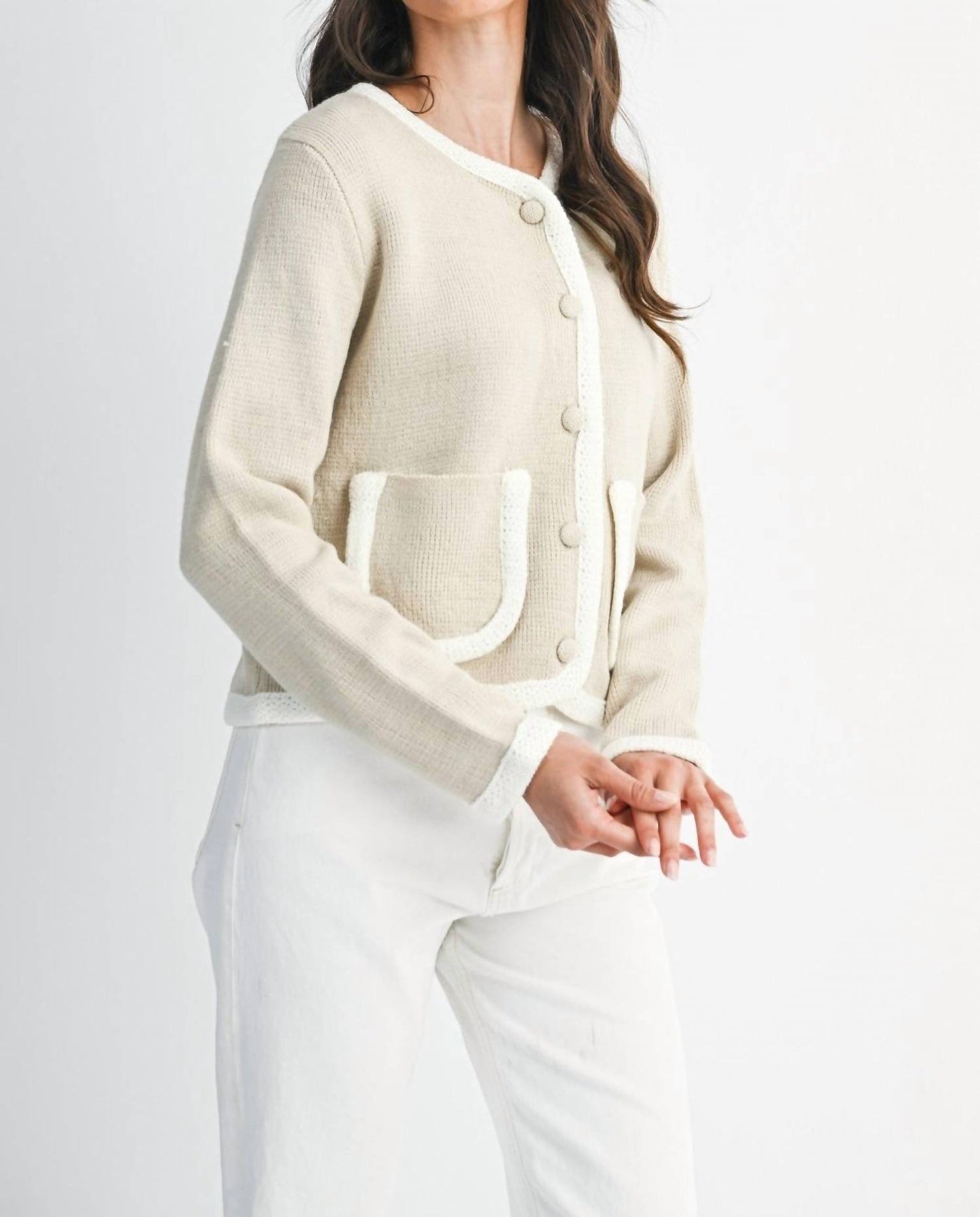 Addison Front Pocket Detail Cardigan