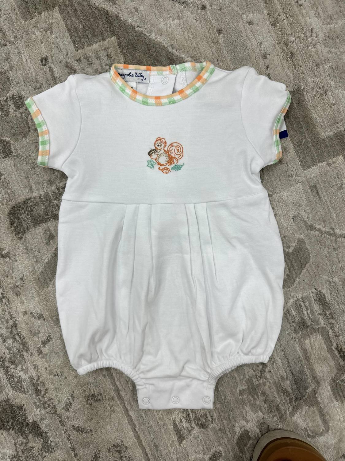 Kid's Vintage Squirrel Bubble Romper