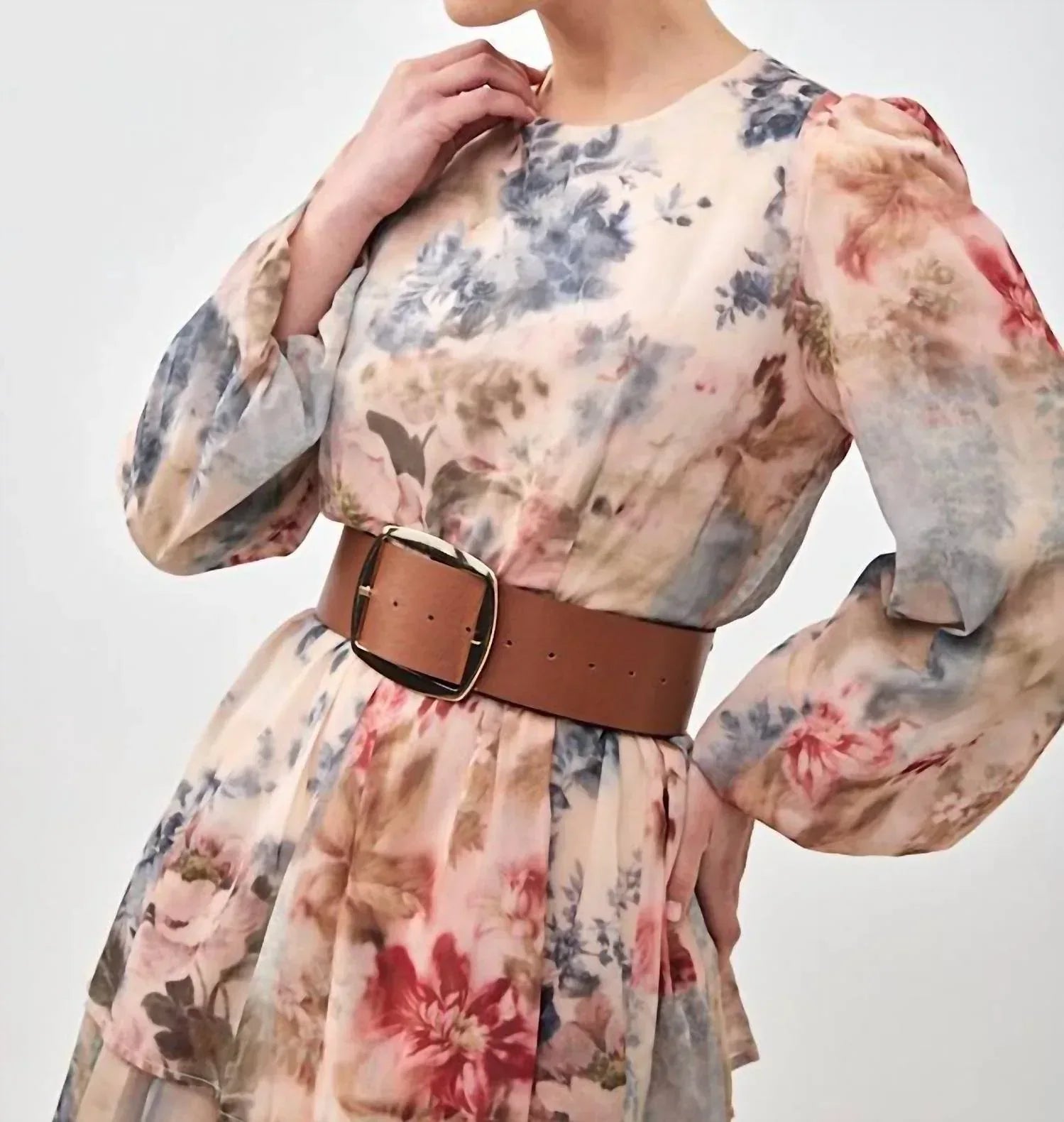 Camellia - Oina Puff Sleeves Tiered Maxi Dress - Rack Hunt