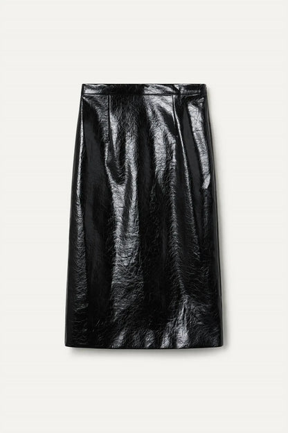 WILD PONY - Faux Leather Midi Skirt - Rack Hunt