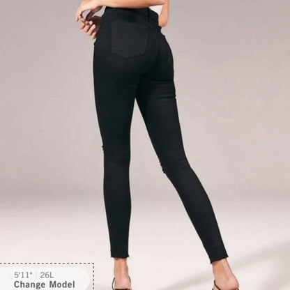 Ripped Ultra High Rise Super Skinny Jeans
