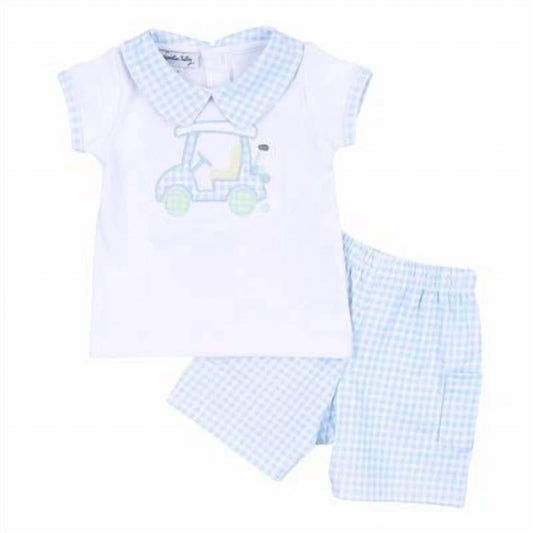Kids' Little Caddie Applique Short Set