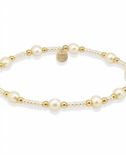 Women's Claire Beaded Bracelet With Pearls