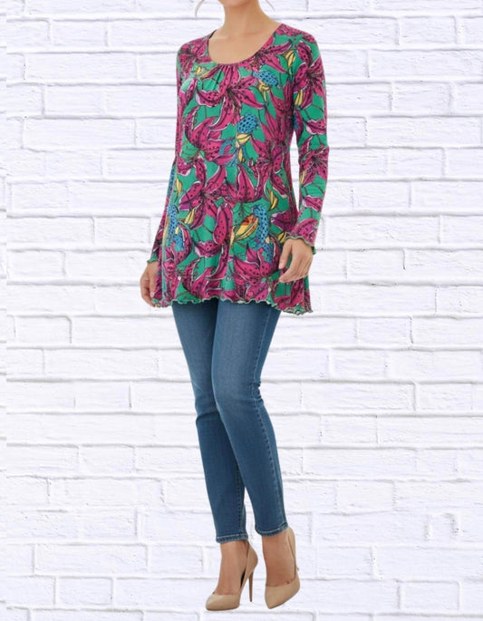 Diva USA - Sibella Pleated Front Long Sleeve Blouse - Rack Hunt -