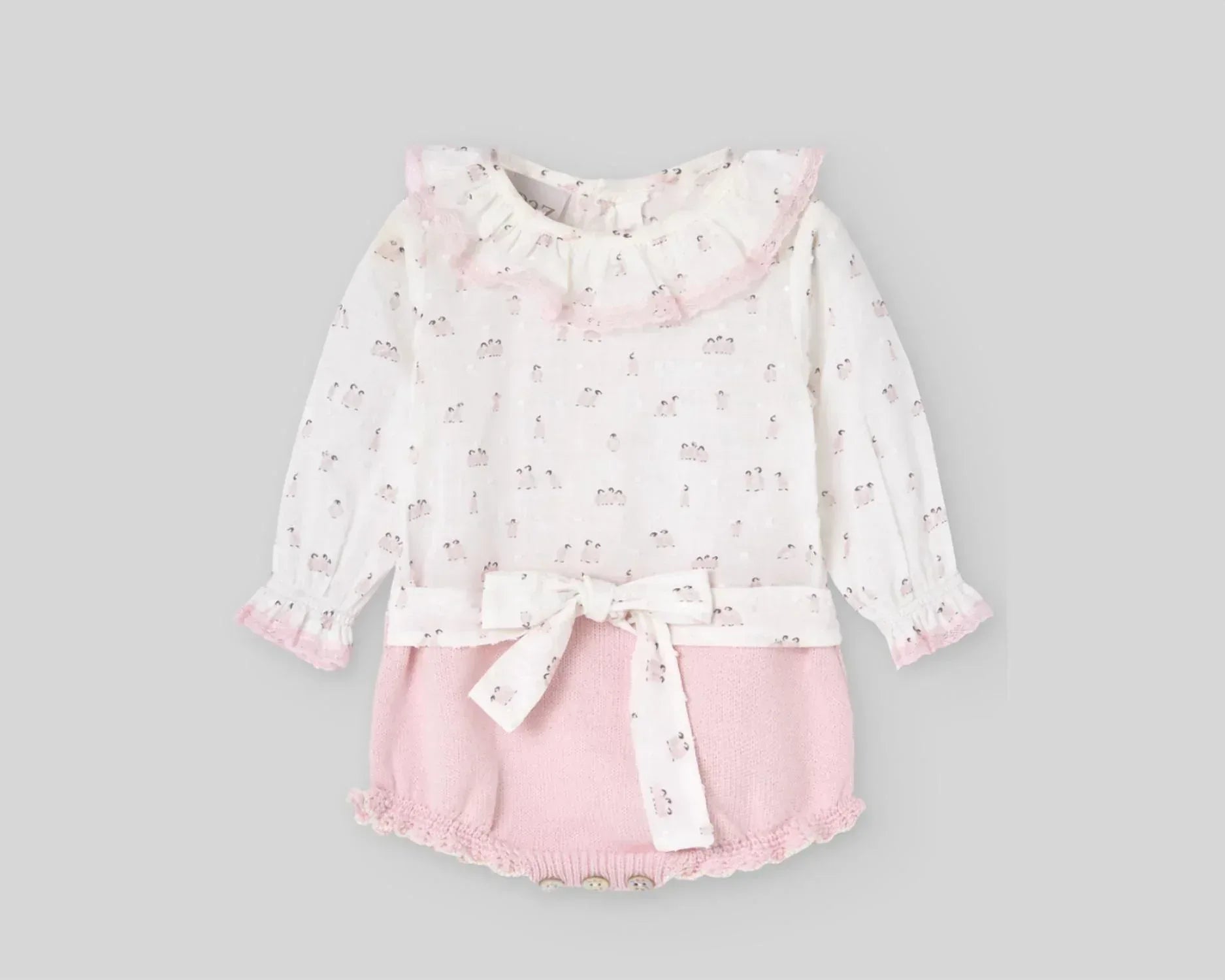 Paz Rodriguez - Girl's Penguin Knit Romper - Rack Hunt
