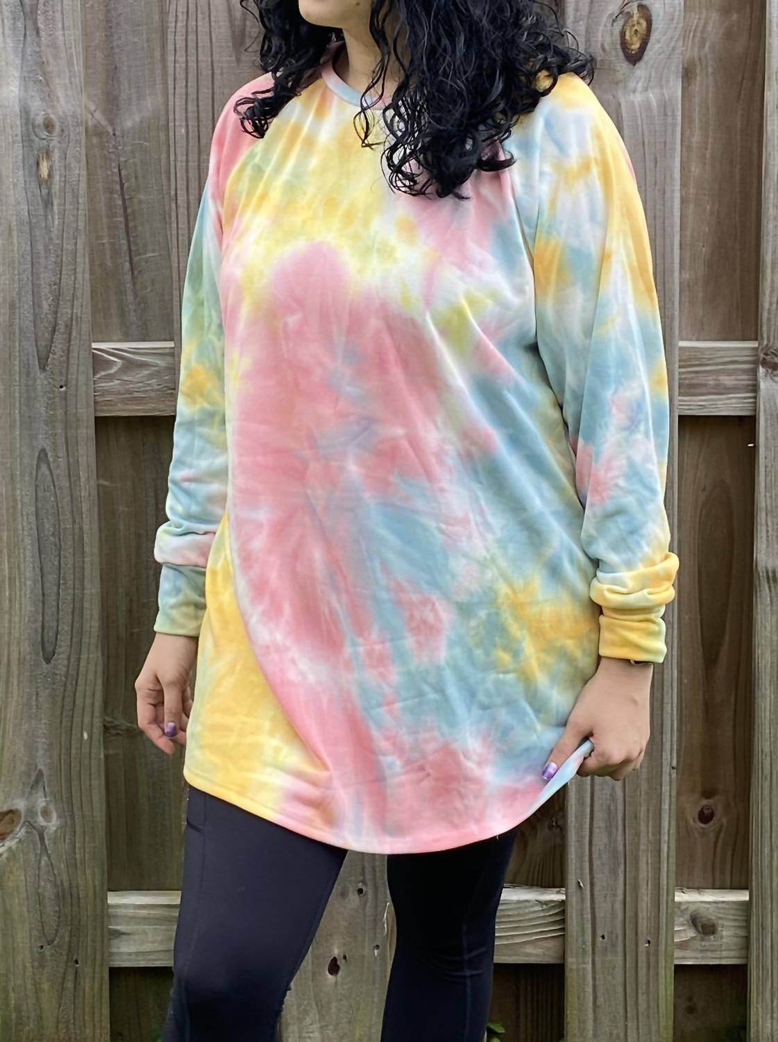 Ellis - Tie Dye Raglan Tunic - Rack Hunt -