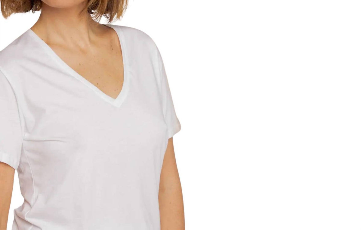 Romy Slub V-neck Tee