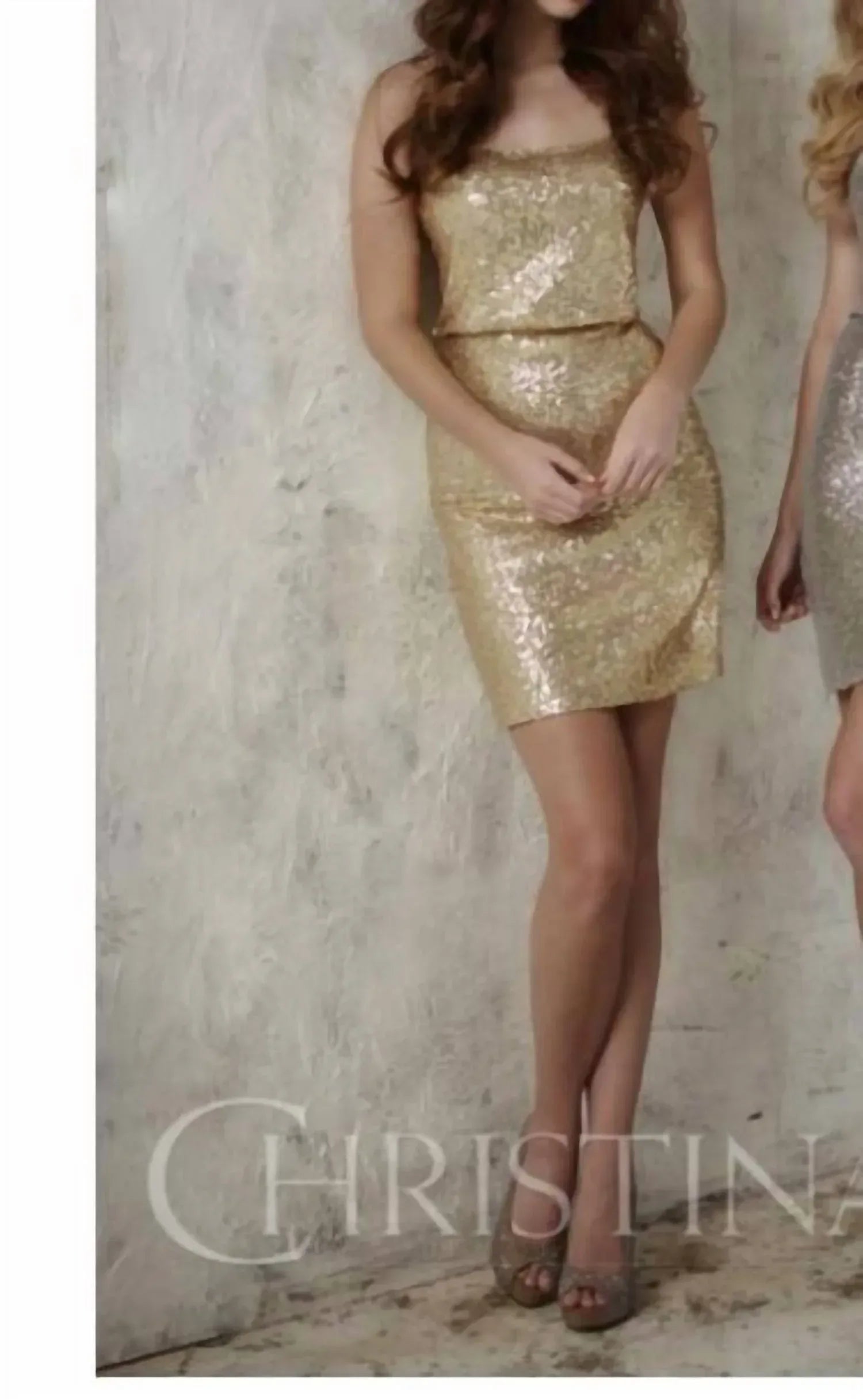 Christina Wu - Women's Short Sequin Mini Dress - Rack Hunt