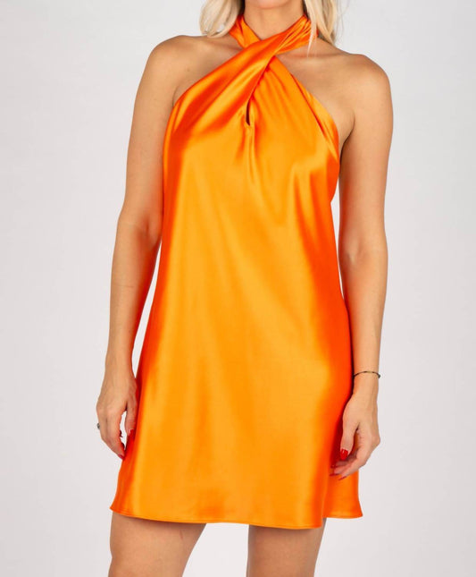 Lilbelle Charlotte - Victoria Halter Twist Mini Dress - Rack Hunt -