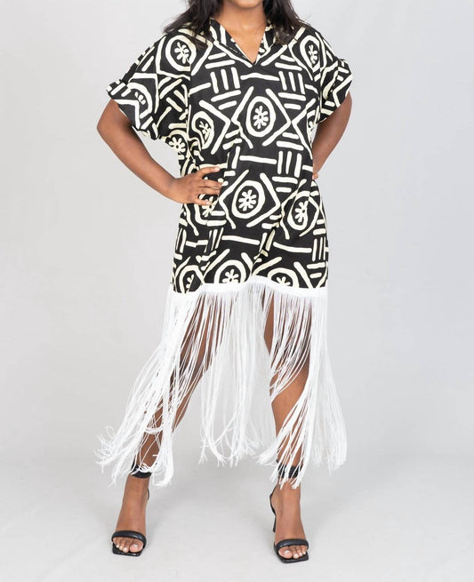 Vivid Tribe Fringe Trim Top