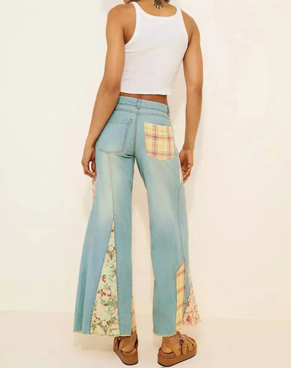 Pilcro - Women's Relaxed Flare Patch Work Edition Jeans - Rack Hunt