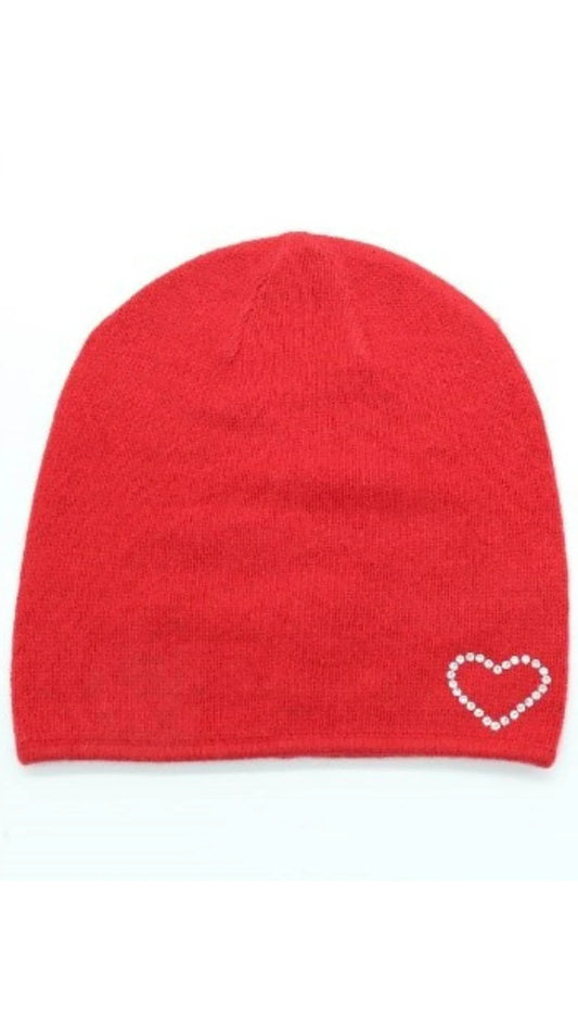 Portolano - Women's Crystal Heart Boyfriend Hat - Rack Hunt