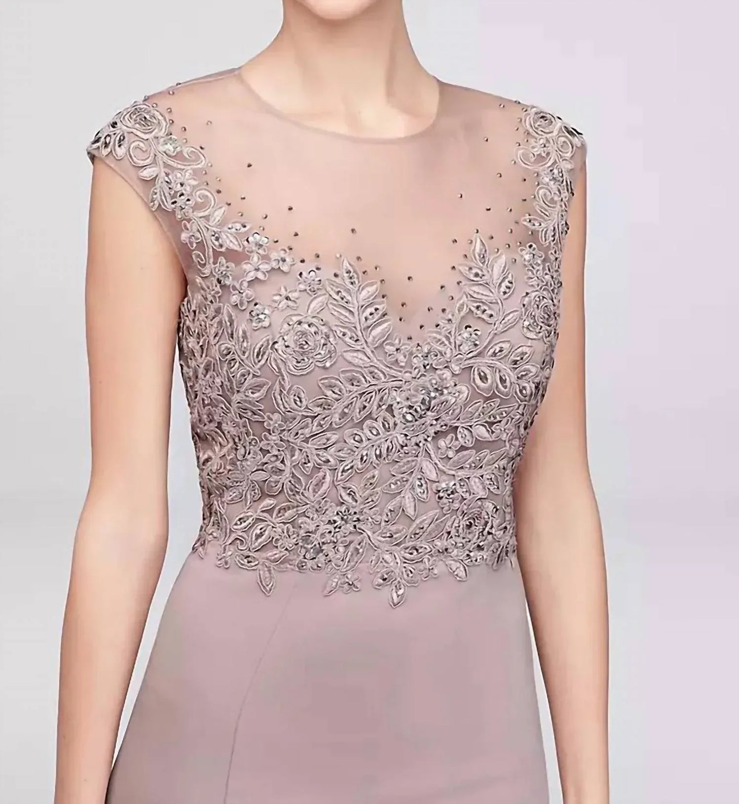 Cachet - Sheer Neck Gown - Rack Hunt