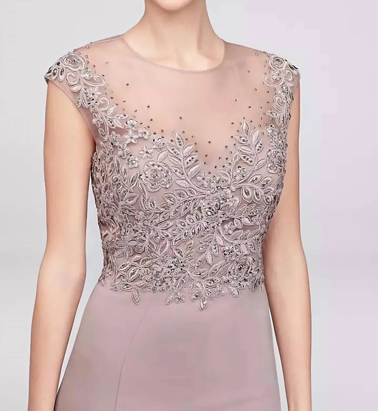 Cachet - Sheer Neck Gown - Rack Hunt