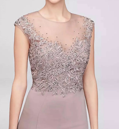 Cachet - Sheer Neck Gown - Rack Hunt