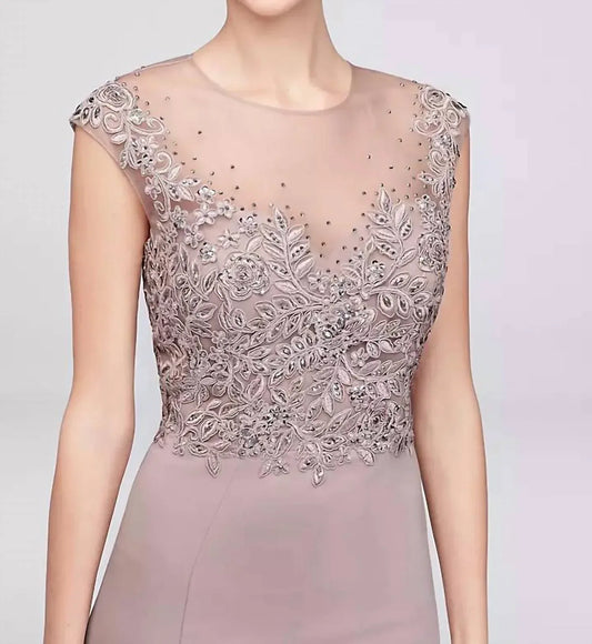 Cachet - Sheer Neck Gown - Rack Hunt