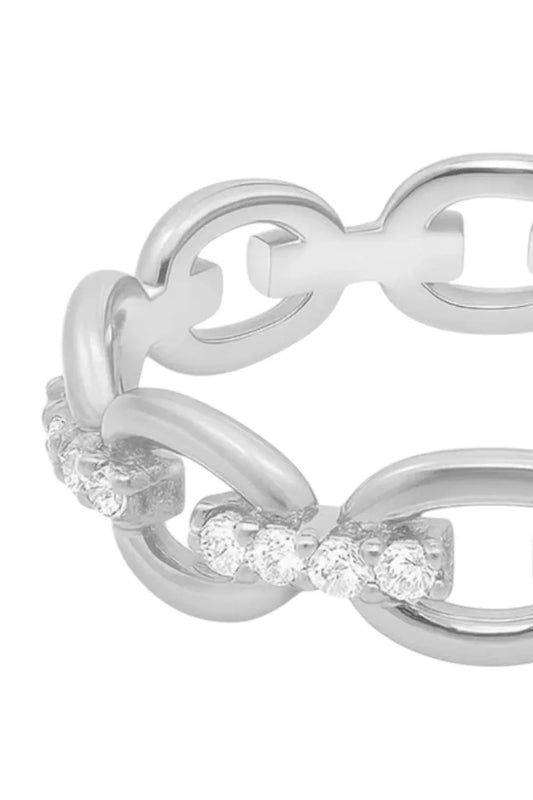 Allyanna Gifts - Women's Moissanite Oval Link Band Bracelet - alternate view - Rack Hunt